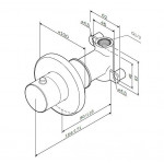 Запирающий вентиль Am.Pm F0800200 встраиваемый