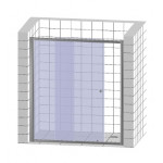 Душевая дверь в нишу Vegas Glass ZP 0120 08 01 профиль хром глянец, стекло прозрачное, 120 см