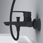 Смеситель AmPm Gem F90A10022 для ванны с душем, черный
