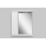 Зеркало-шкаф AmPm Like с подсветкой 65 см левый белый глянец