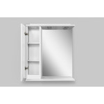Зеркало-шкаф AmPm Like с подсветкой 65 см левый белый глянец