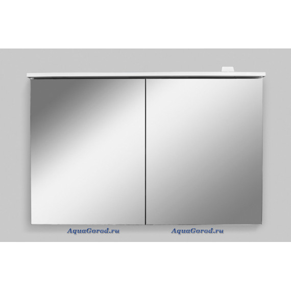 Зеркало-шкаф AmPm Spirit 2.0 с LED-подсветкой 100 см белый глянец