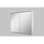 Зеркало-шкаф AmPm Spirit 2.0 с LED-подсветкой 80 см белый глянец