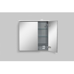 Зеркало-шкаф AmPm Spirit 2.0 с LED-подсветкой 60 см левый белый глянец