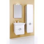 Тумба под умывальник Aqwella Alicante 50 см подвесная с ящиками седой дуб