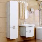 Тумба под умывальник Aqwella Alicante 50 см подвесная с ящиками седой дуб