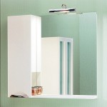 Зеркало-шкаф Aqwella Line 75 см со светильником