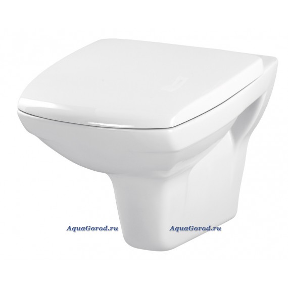 Унитаз подвесной Cersanit Carina New Clean On с сиденьем микролифт Easy-off MZ-CARINA-CON-DL