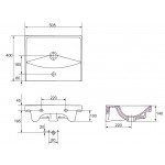Раковина Cersanit City 50 UM-CIT50/1 Раковина Cersanit City 50 UM-CIT50/1