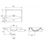 Раковина Cersanit City 60 UM-CIT60/1 Раковина Cersanit City 60 UM-CIT60/1