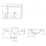 Раковина Cersanit Crea 50 UM-CRE50/1