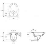 Биде подвесное Cersanit Delfi белое BI-DELFI-Z