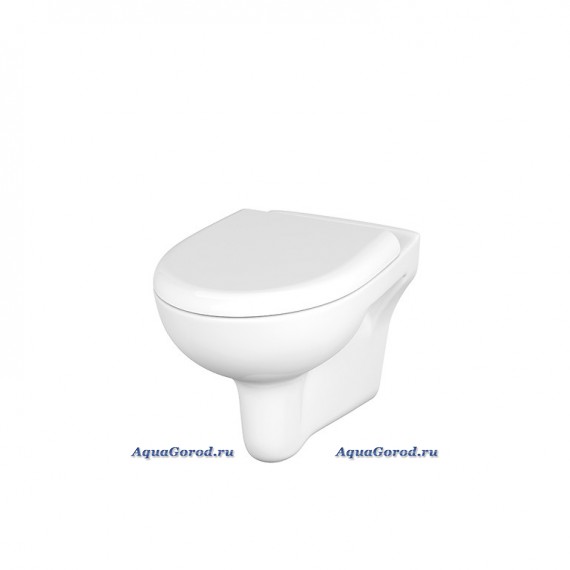 Унитаз подвесной Cersanit Nature New Clean On с сиденьем микролифт Easy-off MZ-NATURE-CON-DL