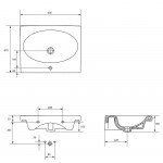 Раковина Cersanit Nature 60 UM-NTR60/1 Раковина Cersanit Nature 60 UM-NTR60/1
