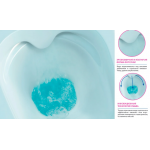 Унитаз подвесной Cersanit Parva New Clean On с сиденьем микролифт MZ-PARVA-CON-DL