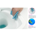 Унитаз подвесной Cersanit Parva New Clean On с сиденьем микролифт MZ-PARVA-CON-DL