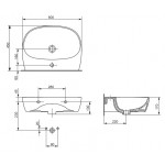 Раковина Cersanit Street Fusion 60 UM-SFU60/1
