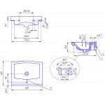 Раковина Cersanit Strim 80 S-UM-STR80/1-w Раковина Cersanit Strim 80 S-UM-STR80/1-w