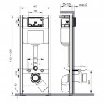Инсталляция Cersanit Hi-tec для подвесного унитаза IN-MZ-HI-TEC Инсталляция Cersanit Hi-tec для подвесного унитаза IN-MZ-HI-TEC