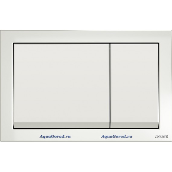 Клавиша для инсталляции Cersanit Enter пластик белый универсальная BU-ENT/WH