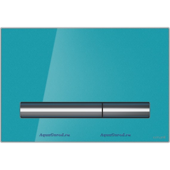 Клавиша для инсталляции Cersanit Pilot стекло лазурный глянцевый универсальная BU-PIL/AZG/GL Клавиша для инсталляции Cersanit Pilot стекло лазурный глянцевый универсальная BU-PIL/AZG/GL