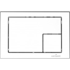 Клавиша для инсталляции Cersanit Corner пластик белый BU-COR/WH