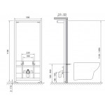 Инсталляция Cersanit Link для биде IN-BI-LINK