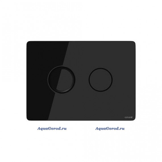 Кнопка смыва Cersanit Accento пневматическая, стекло, черный глянцевый P-BU-ACN-CIR-PN/Bl/Gl Кнопка смыва Cersanit Accento пневматическая, стекло, черный глянцевый P-BU-ACN-CIR-PN/Bl/Gl