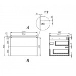 Тумба под умывальник Cersanit City 60 серый дуб SZ-CITY-CIT60/GR Тумба под умывальник Cersanit City 60 серый дуб SZ-CITY-CIT60/GR