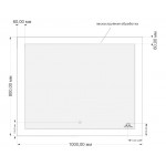 Зеркало Cersanit LED 030 Design 100 с подсветкой, с антизапотеванием KN-LU-LED030*100-d-Os