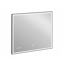 Зеркало Cersanit LED 011 design 80x70 с подсветкой и часами прямоугольное