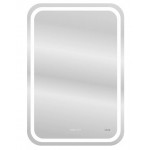 Зеркало Cersanit LED 050 Design Pro 55, с подсветкой, антизапотеванием, часами, сменой холодного и теплого света KN-LU-LED050*55-p-Os