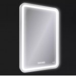 Зеркало Cersanit LED 050 Design Pro 55, с подсветкой, антизапотеванием, часами, сменой холодного и теплого света KN-LU-LED050*55-p-Os
