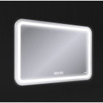 Зеркало Cersanit LED 050 Design Pro 80, с подсветкой, антизапотеванием, часами, сменой холодного и теплого света KN-LU-LED050*80-p-Os