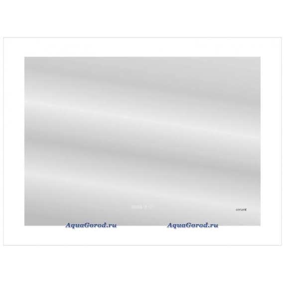Зеркало Cersanit LED 060 Design Pro 80, с подсветкой, антизапотеванием, часами KN-LU-LED060*80-p-Os