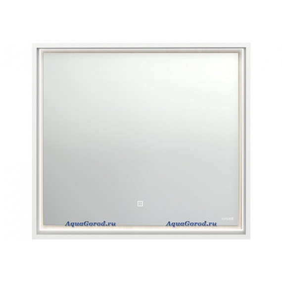 Зеркало Cersanit Louna 80 с подсветкой, белый, светлое дерево SP-LU-LOU80-Os