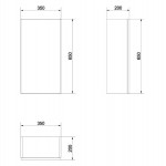 Шкаф Cersanit Smart P-SW-SMA/Wh 35 см универсальный белый Шкаф Cersanit Smart P-SW-SMA/Wh 35 см универсальный белый