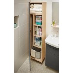 Шкаф-пенал Cersanit Smart универсальный серый светлый ясень SL-SMA/Gr