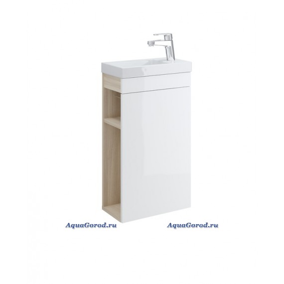 Тумба под умывальник Cersanit Smart 40 белая светлый ясень SU-SMA-CO40/Wh Тумба под умывальник Cersanit Smart 40 белая светлый ясень SU-SMA-CO40/Wh