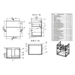 Тумба под умывальник Cersanit Smart 60 серая светлый ясень SU-SMA-CO60/Gr Тумба под умывальник Cersanit Smart 60 серая светлый ясень SU-SMA-CO60/Gr