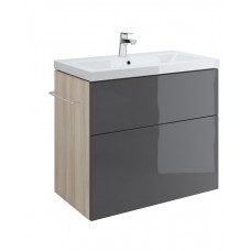 Тумба под умывальник Cersanit Smart 80 серая светлый ясень SU-SMA-CO80/Gr Тумба под умывальник Cersanit Smart 80 серая светлый ясень SU-SMA-CO80/Gr