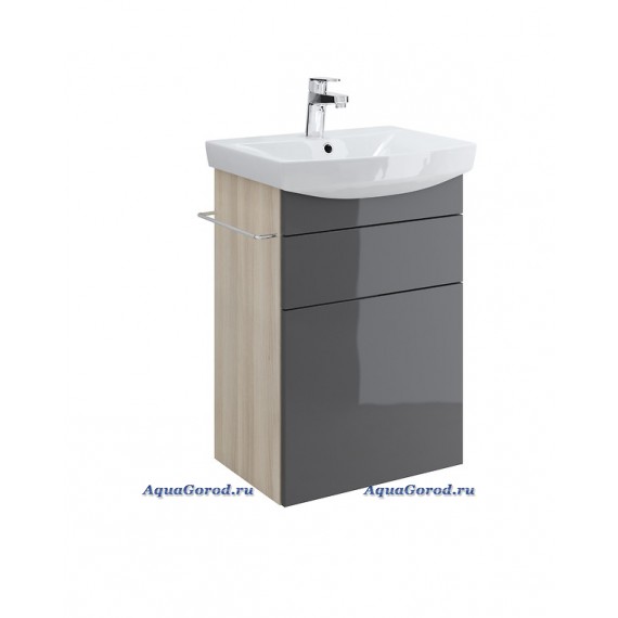 Тумба под умывальник Cersanit Smart 50 серая светлый ясень SU-SMA-CA50/Gr Тумба под умывальник Cersanit Smart 50 серая светлый ясень SU-SMA-CA50/Gr