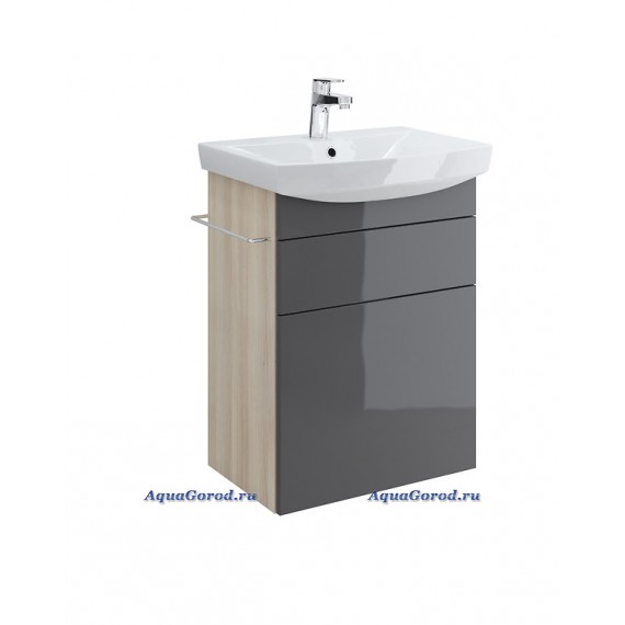 Тумба под умывальник Cersanit Smart 55 серая светлый ясень SU-SMA-CA55/Gr Тумба под умывальник Cersanit Smart 55 серая светлый ясень SU-SMA-CA55/Gr