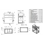 Тумба под умывальник Cersanit Smart 60 белая светлый ясень SU-SMA-CA60/Wh Тумба под умывальник Cersanit Smart 60 белая светлый ясень SU-SMA-CA60/Wh