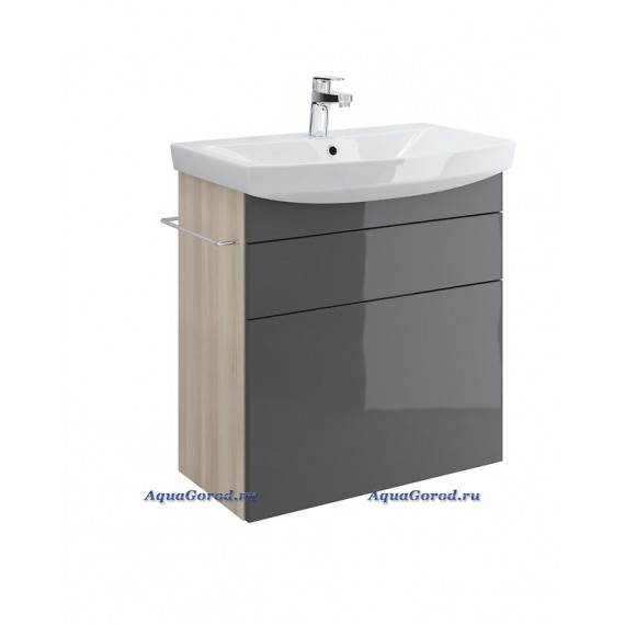 Тумба под умывальник Cersanit Smart 70 серая светлый ясень SU-SMA-CA70/Gr