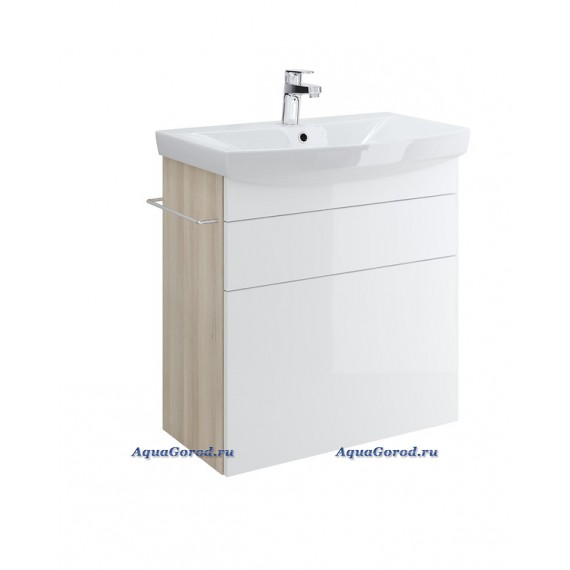 Тумба под умывальник Cersanit Smart 70 белая светлый ясень SU-SMA-CA70/Wh Тумба под умывальник Cersanit Smart 70 белая светлый ясень SU-SMA-CA70/Wh