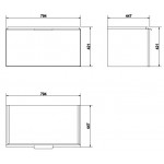 Тумба под умывальник Cersanit Stillo 80 серый хром SZ-STL-CM/AM/ZU80 Тумба под умывальник Cersanit Stillo 80 серый хром SZ-STL-CM/AM/ZU80