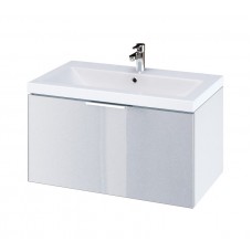 Тумба под умывальник Cersanit Stillo 80 серый хром SZ-STL-CM/AM/ZU80