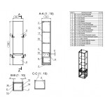 Шкаф-пенал Cersanit Street Fusion 35 подвесной белый SL-SFU Шкаф-пенал Cersanit Street Fusion 35 подвесной белый SL-SFU