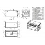 Тумба под умывальник Cersanit Street Fusion 80 белая SU-SFU80-CAS